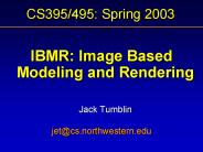 CS395/495: Spring 2003