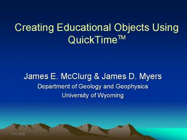 presentation player overlay