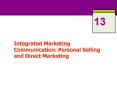 Integrated Marketing Communication: Personal Selling and Direct Marketing PowerPoint PPT Presentation