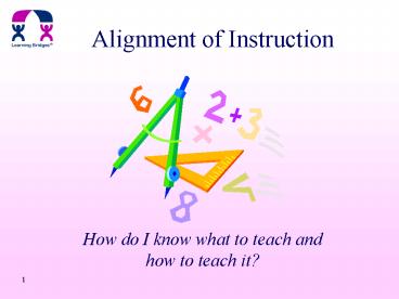 Alignment of Instruction