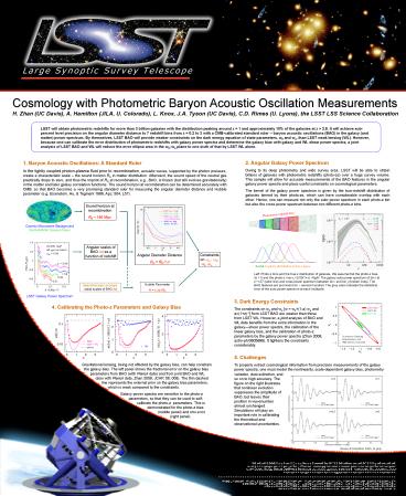 Cosmology with Photometric Baryon Acoustic Oscillation Measurements