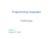 Programming Languages