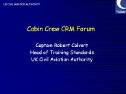 Cabin Crew CRM Forum