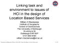Linking task and environment to issues of HCI in the design of Location Based Services PowerPoint PPT Presentation