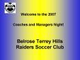 Belrose Terrey Hills Raiders Soccer Club PowerPoint PPT Presentation