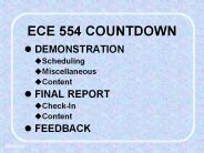 ECE 554 COUNTDOWN