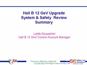Hall B 12 GeV Upgrade System