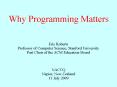 Why Programming Matters PowerPoint PPT Presentation