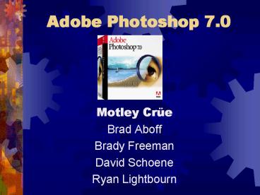 Adobe Photoshop 7'0