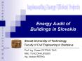 Energy Audit of Buildings in Slovakia PowerPoint PPT Presentation