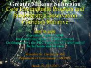 GMS Biodiversity Conservation Corridors Initiative