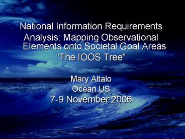 National Information Requirements