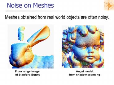 Noise on Meshes