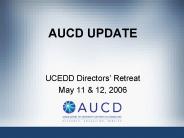 AUCD UPDATE