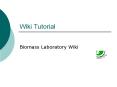 Wiki Tutorial PowerPoint PPT Presentation