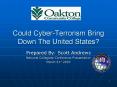 Could CyberTerrorism Bring Down The United States PowerPoint PPT Presentation