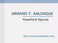 ARMAND T' ANLOAGUE PowerPoint PPT Presentation