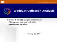 WorldCat Collection Analysis PowerPoint PPT Presentation