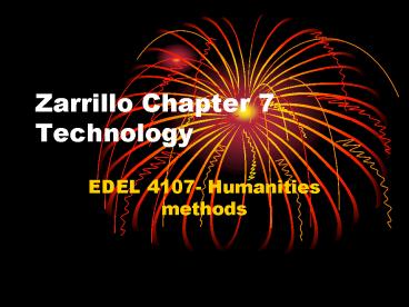 Zarrillo Chapter 7 Technology