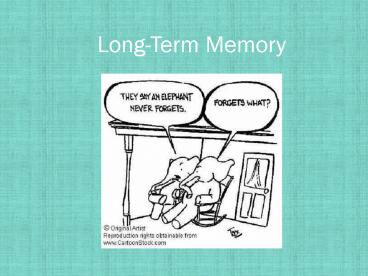 LongTerm Memory