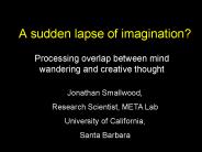 A sudden lapse of imagination?