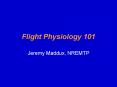 Flight Physiology 101 PowerPoint PPT Presentation