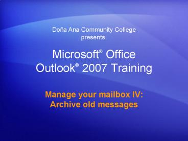 presentation player overlay