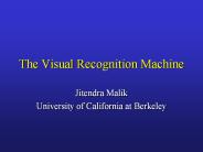 The Visual Recognition Machine