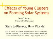 Effects of Young Clusters