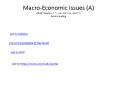MacroEconomic Issues A R PowerPoint PPT Presentation