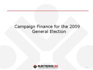 Campaign%20Finance%20for%20the%202009%20General%20Election
