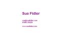 Sue Fidler PowerPoint PPT Presentation