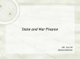State and War Finance PowerPoint PPT Presentation