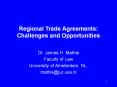 Regional Trade Agreements: Challenges and Opportunities PowerPoint PPT Presentation