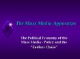 The Mass Media Apparatus PowerPoint PPT Presentation