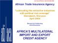 African Trade Insurance Agency PowerPoint PPT Presentation