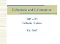 EBusiness and ECommerce PowerPoint PPT Presentation