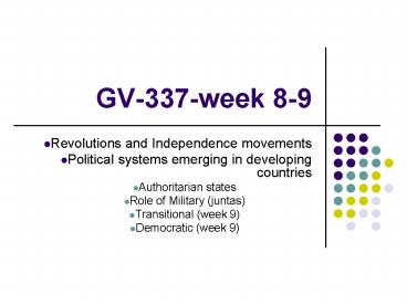 GV337week 89