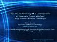 Internationalizing the Curriculum RU Cooperative Projects with China Using Distance Education Techno PowerPoint PPT Presentation