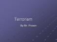 Terrorism PowerPoint PPT Presentation