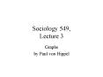 Sociology 549, Lecture 3 PowerPoint PPT Presentation