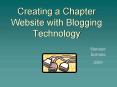 Creating a Chapter Website with Blogging Technology PowerPoint PPT Presentation