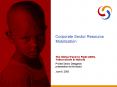 Corporate Sector Resource Mobilization PowerPoint PPT Presentation