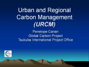 Urban and Regional Carbon Management (URCM)