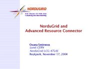 NorduGrid%20and%20Advanced%20Resource%20Connector