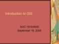 Introduction to GIS PowerPoint PPT Presentation
