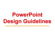 PowerPoint Design Guidelines