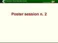 Poster session n. 2 PowerPoint PPT Presentation