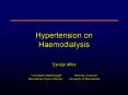 Hypertension on Haemodialysis PowerPoint PPT Presentation