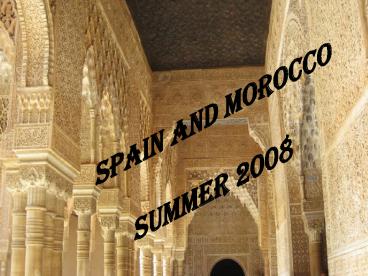 Spain and Morocco